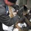 Ţigări descoperite în interiorul stâlpului metalic al unui vagon dintr-o garnitură de marfă care venea din Ucraina