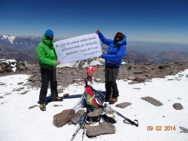 Trei suceveni pe Aconcagua, cel mai înalt vârf de pe continentele americane