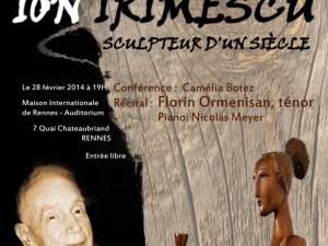 Sculptorul Ion Irimescu va fi sărbătorit în Franţa, la Rennes