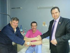 Răniții din Ucraina aduşi în România au fost vizitați de deputatul Ioan Marocico