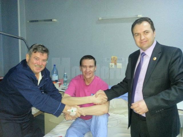 Răniții din Ucraina aduşi în România au fost vizitați de deputatul Ioan Marocico