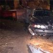Accident rutier la Plopeni, provocat de un şofer fugar care a distrus un gard