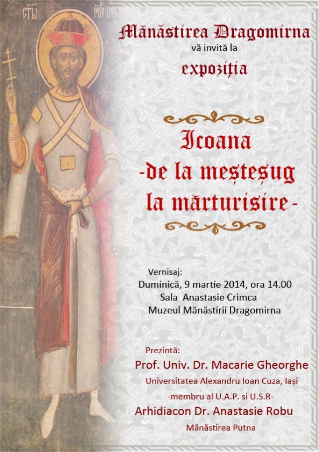 Expoziţie de icoane la Mănăstirea Dragomirna