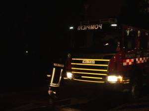 Incendiu la reclama luminoasă a Spitalului Judeţean Suceava