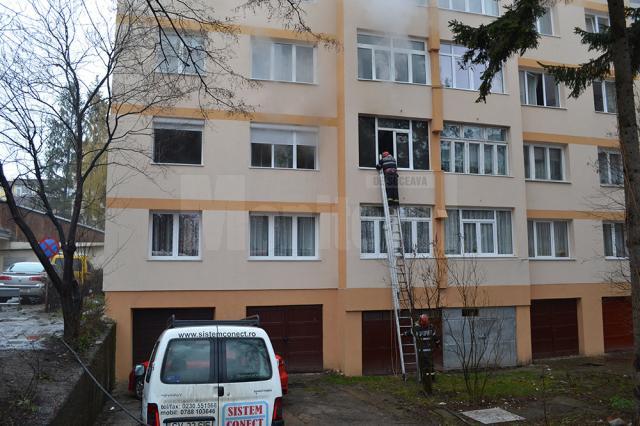 Apartamentul în care a izbucnit incendiul