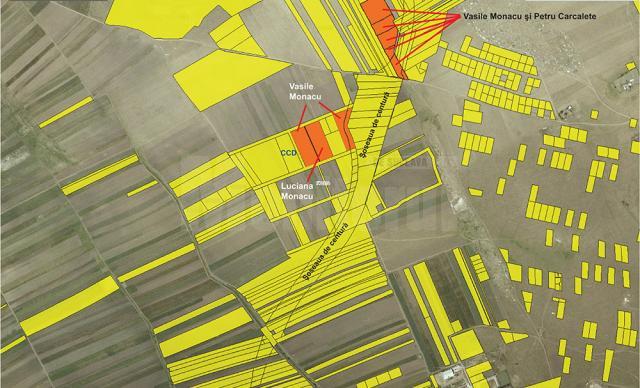 Vasile Monacu deţine mai multe parcele de teren atât în vecinătatea viitoarei CCD cât şi în zona drumului de centură