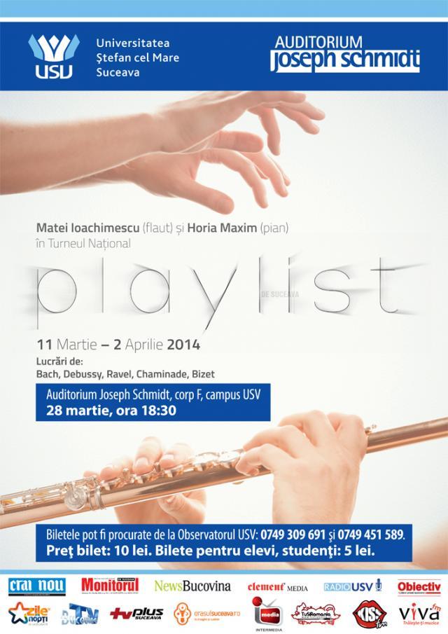 Recital de flaut şi pian, la USV