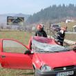 Autoturismul Opel Corsa implicat în accident