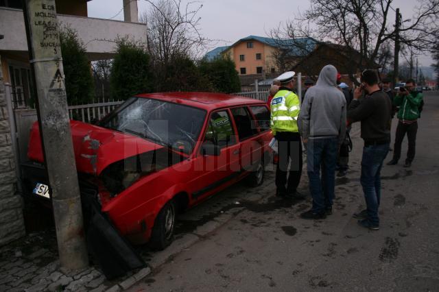 Patru tineri, implicaţi într-un accident la Burdujeni