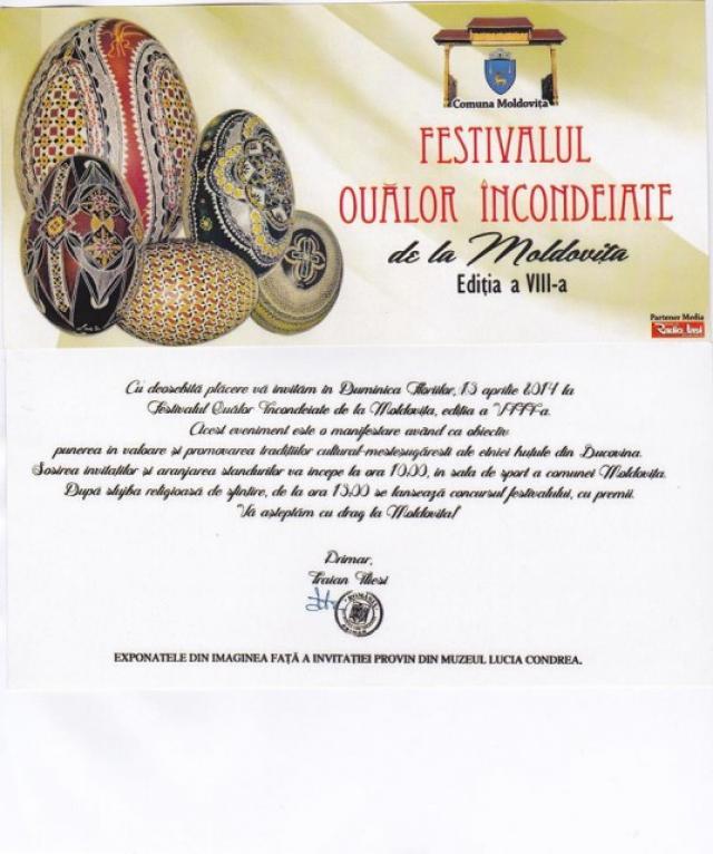 Festivalul Ouălor Încondeiate, ediţia a VIII-a, la Moldoviţa