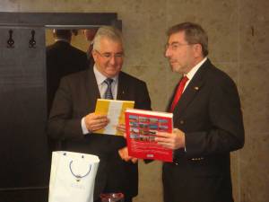 Noul ambasador, Excelenţa Sa Werner Hans Lauk, a purtat discuţii prelungite cu primarul Ion Lungu