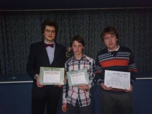 Ştefan Dascalu, Nicolae Andronic-Gorcea şi Vlad Morhan au fost premiaţi la Olimpiada Naţională de Biologie