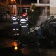 Maşina unui poliţist sucevean, cuprinsă de flăcări luni noapte