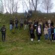 Elevii au participat la o acţiune de plantare a 200 de puieţi de salcie