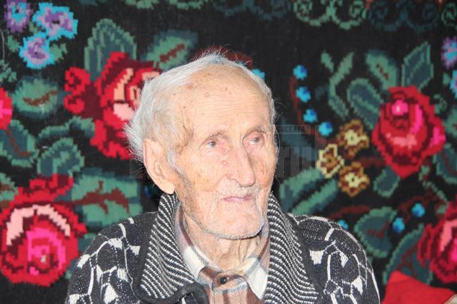 Vladimir Creangă, cel mai vârstnic locuitor al judeţului Suceava este