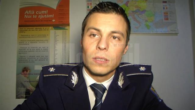 Purtătorul de cuvânt al IPJ Suceava, subcomisarul Ionuţ Epureanu