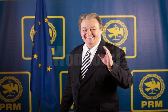 Preşedintele Partidului România Mare, europarlamentarul Corneliu Vadim Tudor, se va afla joi la Suceava