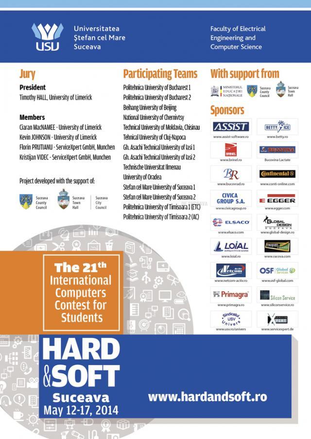 Concursul Internaţional „Hard & Soft”, la a XXI-a ediţie
