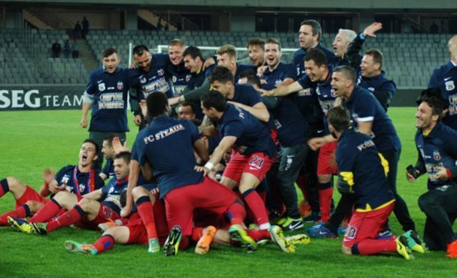 Steaua este vechea şi noua campioană a României. Foto: Monitorul de Cluj