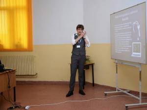Ștefan Dascălu, în timpul prezentării lucrării „Atenţia – mecanism de integrare a organismului în mediu”