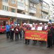 Sindicaliștii au pichetat timp de o oră sediul din Suceava al Poştei Române