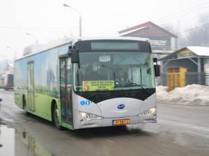 Autobuzul electric care a fost în probe la Suceava