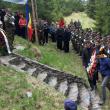 Au fost depuse coroane de flori la monumentul eroilor din Vârful Gruiul Mare