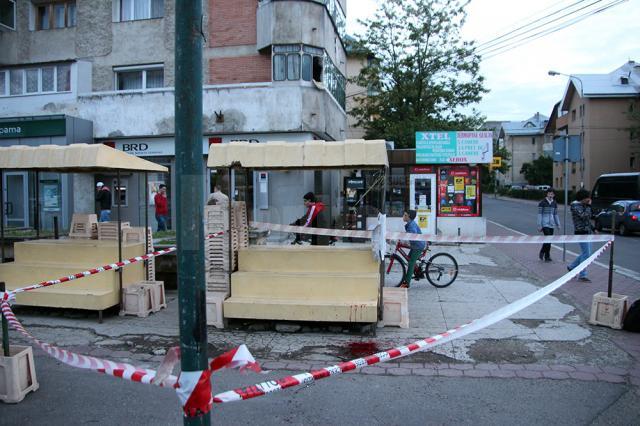 Bărbatul a fost înjunghiat pe stradă, la intrare în cartierul Obcini