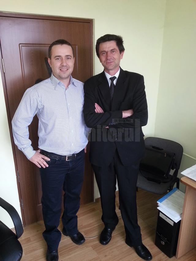 Valentin Jaba (stânga) şi Sorin Poenaru (dreapta) sursa cezarpesclevei.wordpress.com