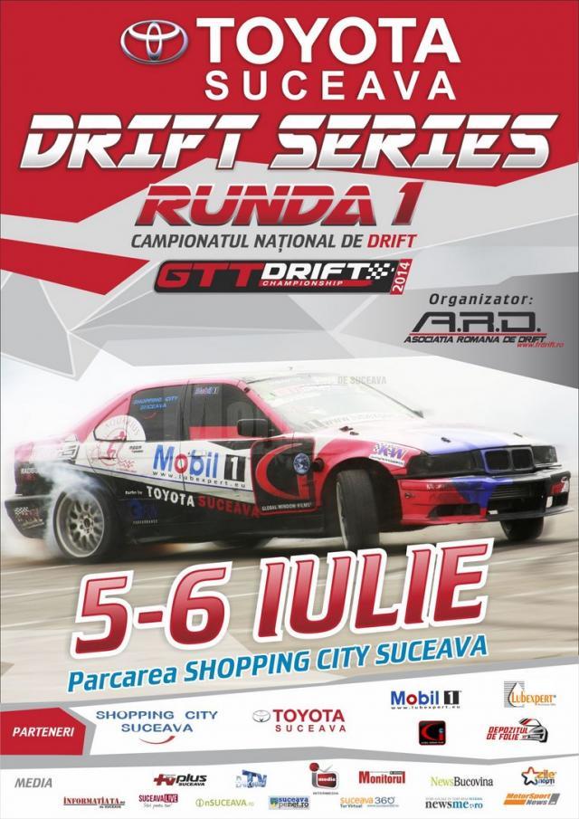Campionatul Naţional de Drift, etapa I, la Shopping City Suceava
