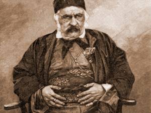 Negustor armean, în costum oriental – desen de Julius Zalaty Zuber (1867-1918)