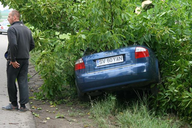 Accidentul s-a petrecut pe drumul care leagă localitatea Moara de municipiul Suceava