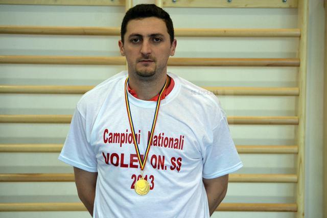 Antrenorul Marius Stan după câștigarea titlului la ONSȘ în 2013