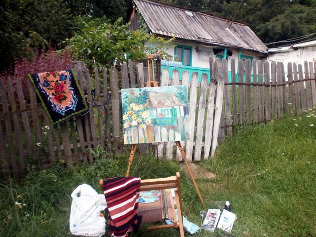Atelier de pictură în aer liber, la Stupca