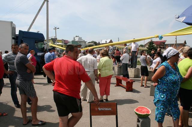 Baricada de la intrarea în Cernăuţi