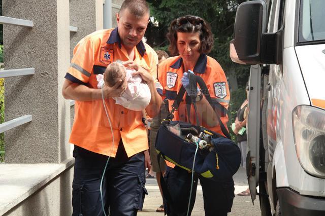 Copilul a fost adus în stare gravă la spitalul din Botoşani