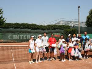 Festivitatea de premiere a turneului de tenis dotat cu Cupa Interconti a avut loc ieri la Baza Sportivă Unirea