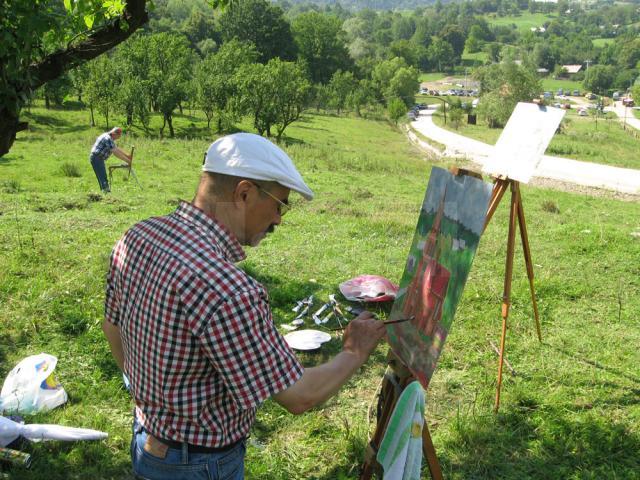 Obiectivul cel mai provocator pentru atelierul de weekend a fost Biserica romano-catolică din Cacica