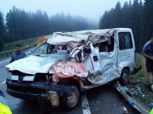 Accidentul de la intrarea în judeţul Suceava dinspre Bistriţa-Năsăud