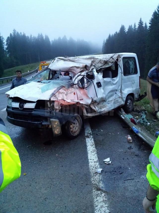 Accidentul de la intrarea în judeţul Suceava dinspre Bistriţa-Năsăud