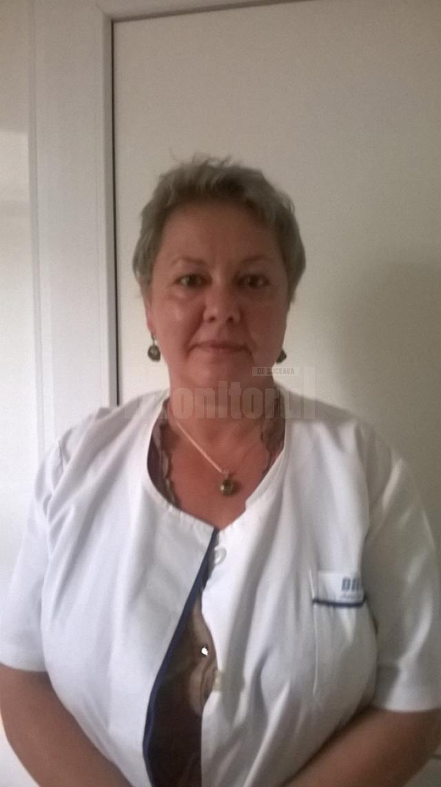 Doctorul dermatolog Cristina Iordăchel, şefa secţiei Dermatologie a Spitalului de Urgenţă „Sfântul Ioan cel Nou” Suceava