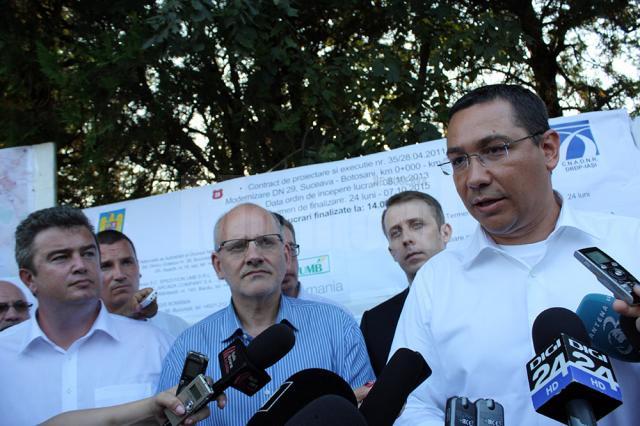 Ponta afirmă că Executivul a asigurat finanţarea şoselei de centură a Sucevei