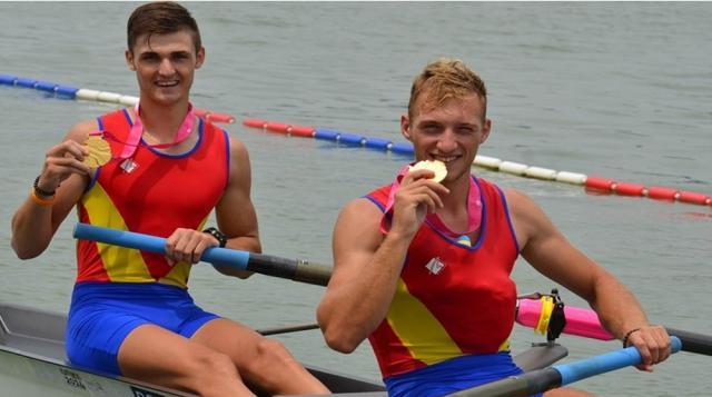Ciprian Tudosă şi Gheorghe Robert Dedu, medalia de aur la Jocurile Olimpice de Tineret din China. Foto: cosr.ro