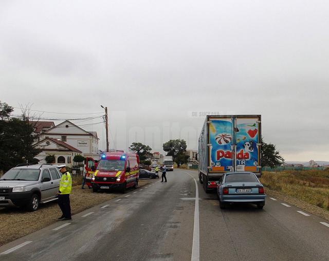 Accidentul s-a petrecut la intrarea în municipiul Suceava dinspre Fălticeni