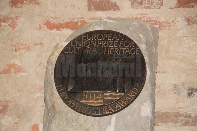 Plachetă de bronz, dezvelită ieri la Mănăstirea Dragomirna