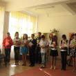 Elevii şcolii din Berchişeşti le-au pregătit oaspeţilor un mic program artistic
