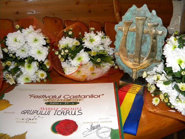 Trupa suceveană de folk Icarus a obţinut marele premiu şi trofeul Concursului Naţional de Interpretare a Muzicii Folk „Festivalul Castanilor”
