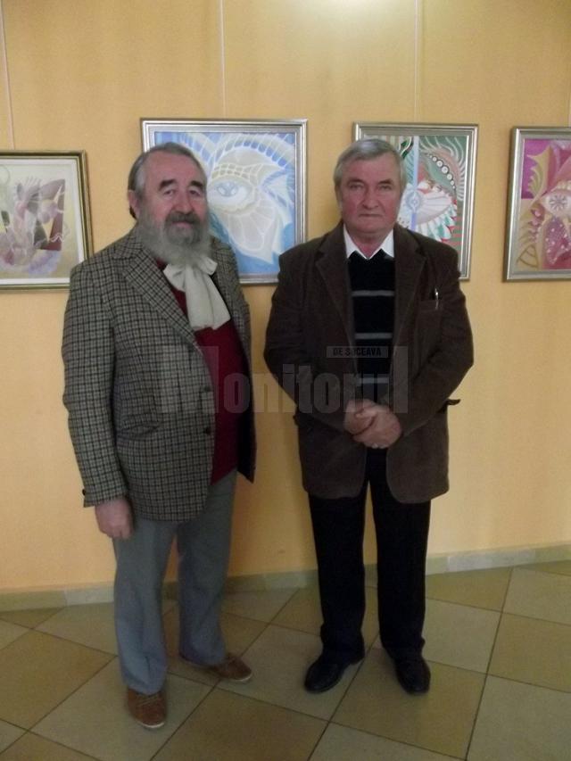 Artiştii plastici Tudor George Meiloiu şi Gavril Mocenco