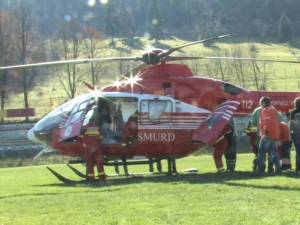 Copilul a fost preluat de un elicopter SMURD şi transportat în stare gravă la un spital din Iaşi