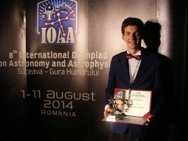 Medalie de aur pentru un tânăr rădăuţean, la Olimpiada Internaţională de Astronomie din Kârgâzstan